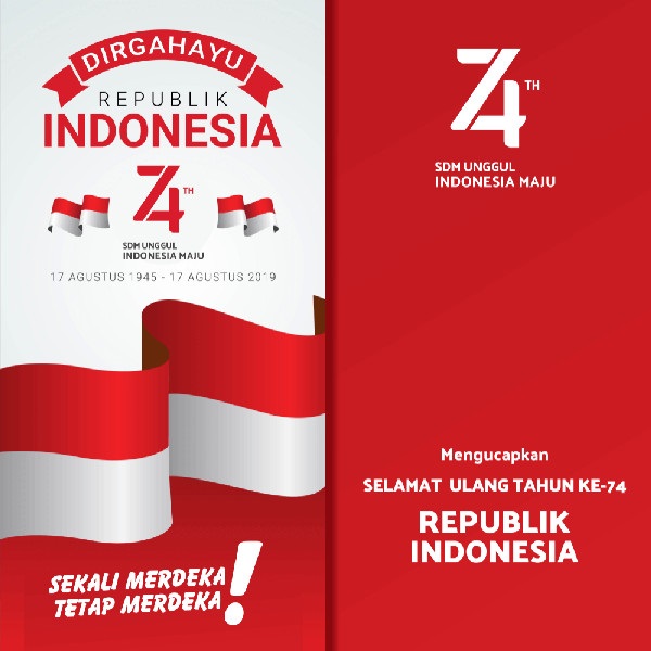 Kumpulan Gambar Ucapan Hari Kemerdekaan Indonesia Ke 74 17 Agustus 2019